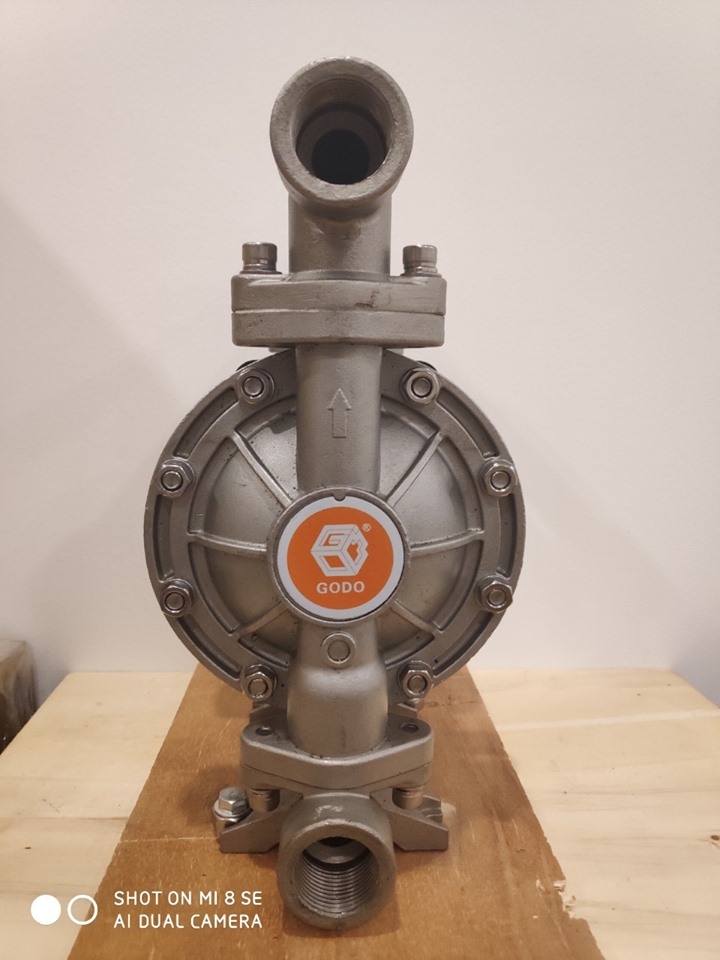 MÁY BƠM MÀNG KHÍ NÉN GODO QBY3-10/15 INOX 304 
