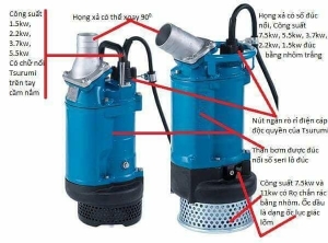Máy bơm chìm nước thải xây dựng Tsurumi KTZ 411