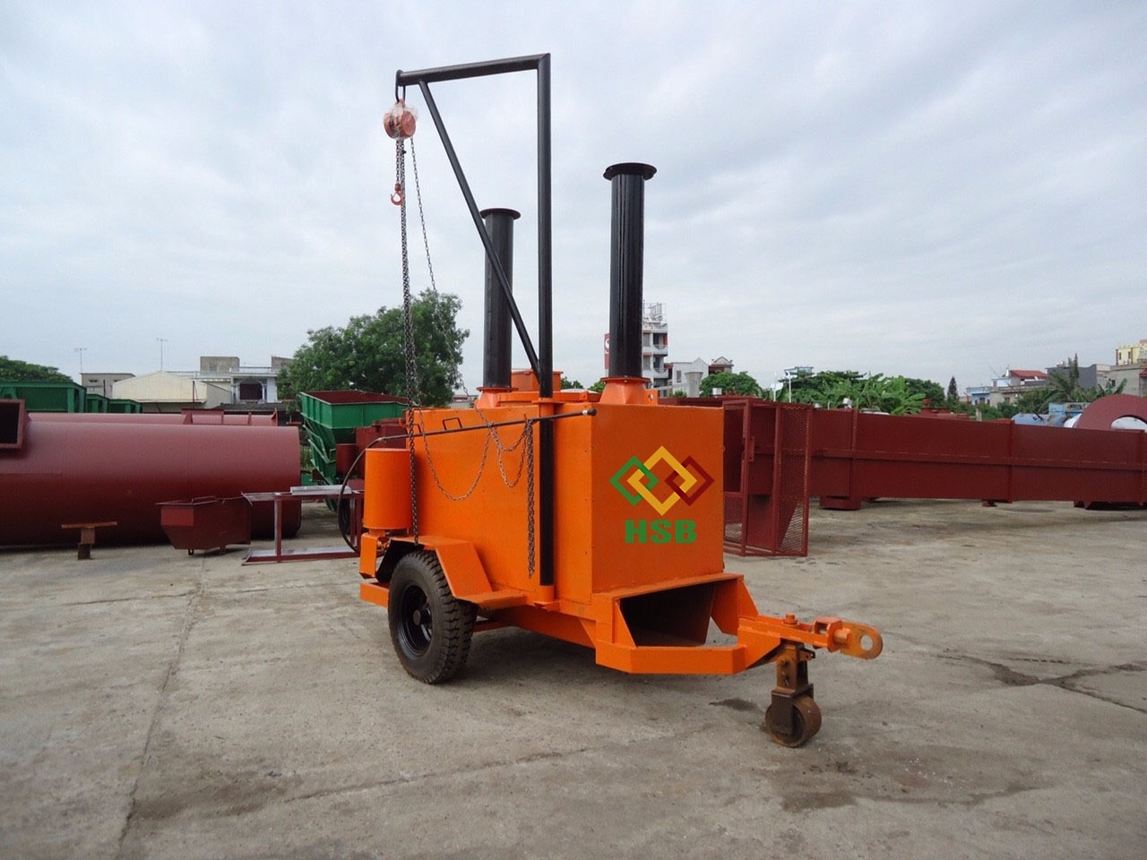 Xe nấu tưới nhựa đường di động HSB