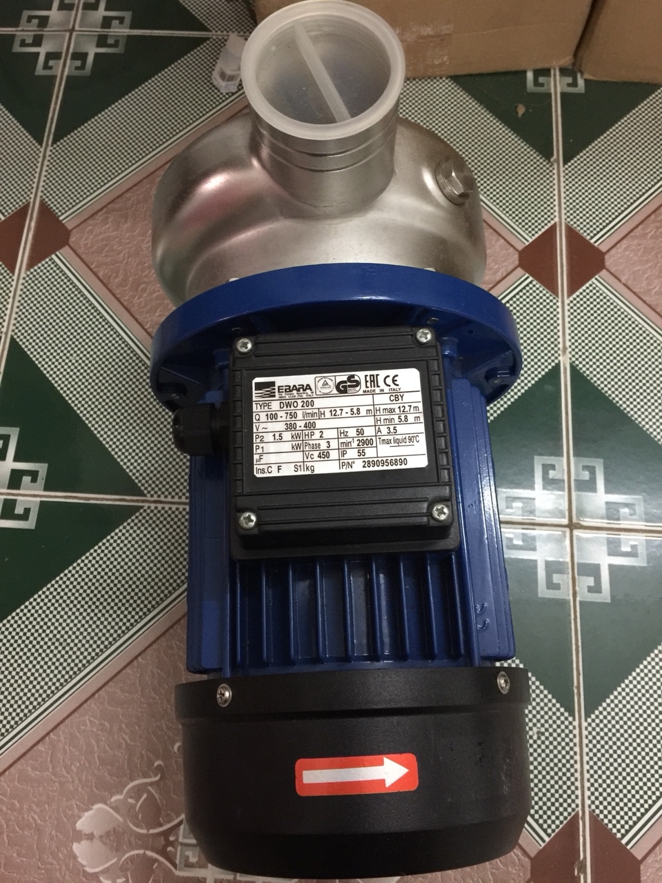 MÁY BƠM NƯỚC LY TÂM CÁNH HỞ EBARA DWO  300